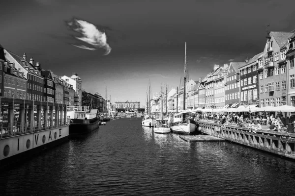 Δρόμοι Και Αξιοθέατα Της Κοπεγχάγης Ένα Ταξίδι Στην Κοπεγχάγη — Φωτογραφία Αρχείου