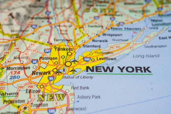 New York on the map