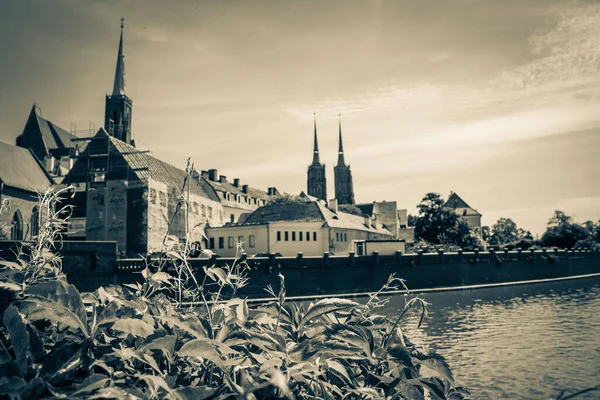 Hermosas Iglesias Wroclaw Atracciones Viajes Por Europa —  Fotos de Stock