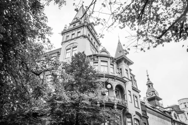 Beautiful Streets Architecture Autumn Prague — Stock Photo, Image