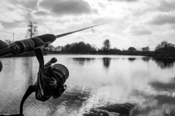 Pesca Lúcio Lago — Fotografia de Stock