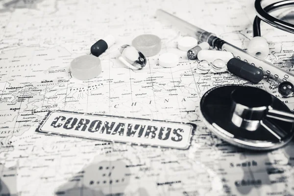 Coronavirus Minaccia Epidemia Dalla Cina — Foto Stock