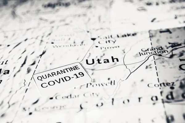 État Utah Covid Contexte Quarantaine — Photo