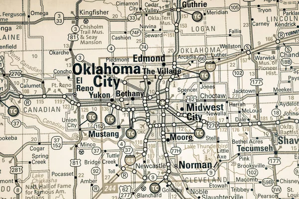 Pochodzenie Oklahoma City Usa Podróże — Zdjęcie stockowe