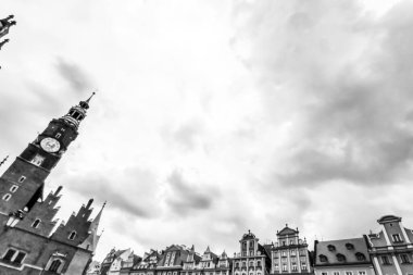 Antik Avrupa şehrinin sokakları ve meydanları