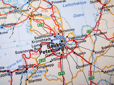 Sankt Peterburg Avrupa 'nın bir yol haritasında