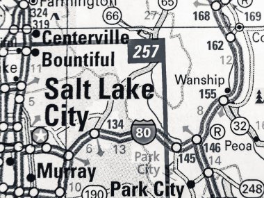 Salt Lake City ABD haritası arka planı