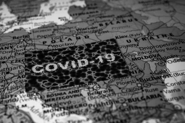 西ヨーロッパコロナウイルスCovid 19検疫背景 — ストック写真