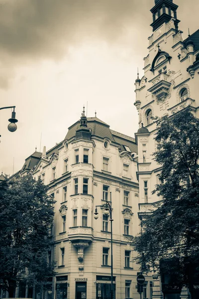 Piękne Ulice Architektura Jesiennej Pragi — Zdjęcie stockowe
