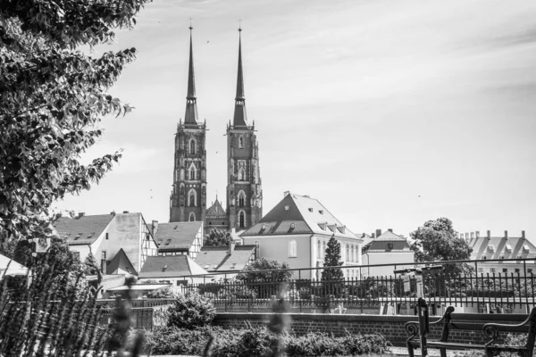 Hermosas Iglesias Wroclaw Atracciones Viajes Por Europa —  Fotos de Stock