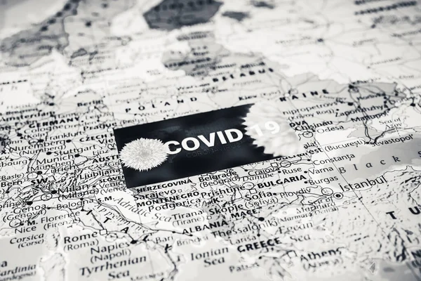 Europe Ouest Coronavirus Covid Contexte Quarantaine — Photo