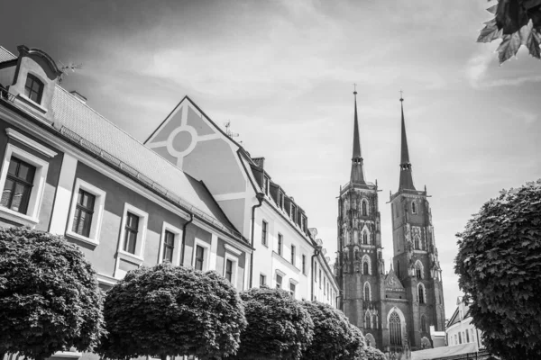 Hermosas Iglesias Wroclaw Atracciones Viajes Por Europa —  Fotos de Stock
