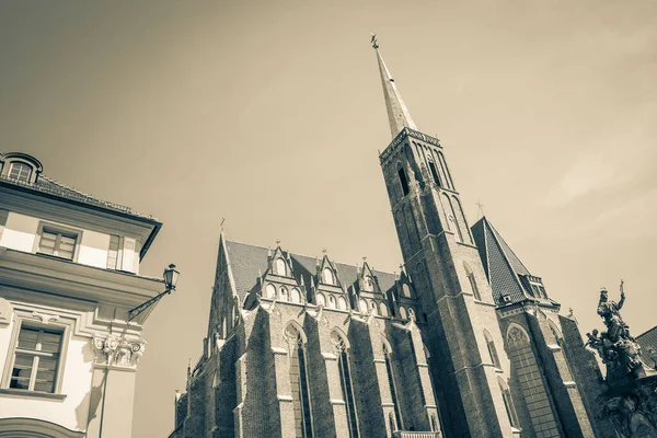 Wroclaw Güzel Kiliseleri Çekicilik Avrupa Seyahat — Stok fotoğraf