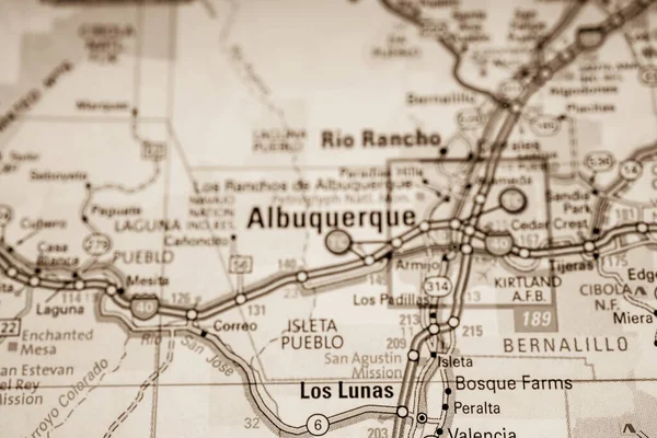 Albuquerque map Usa background. Travel