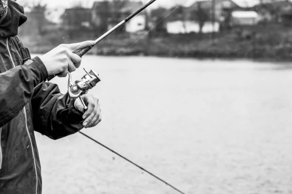 Pesca Lúcio Lago Recreação Pesca — Fotografia de Stock