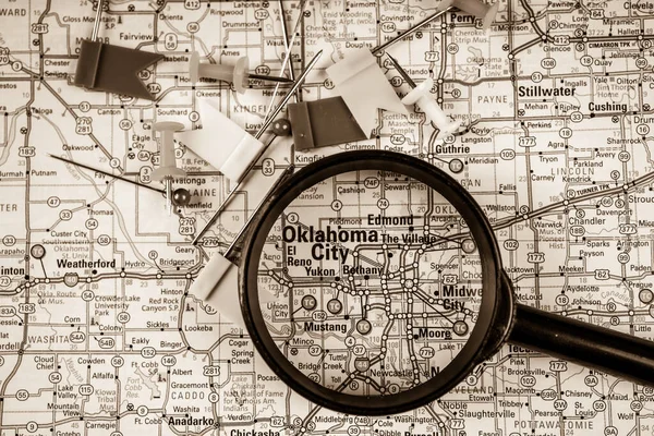 Oklahoma City Usa Baggrund Rejser - Stock-foto