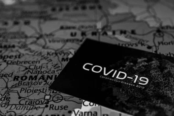 Batı Avrupa Coronavirus Covid Karantina Arka Planı — Stok fotoğraf