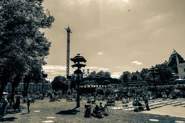 Hermoso Parque Jardín Copenhague Atracciones Turísticas — Foto de Stock