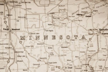 Minesota eyaleti haritada