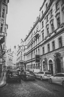 Prag, Çek Cumhuriyeti - 21 Eylül, Prag 'ın güzel sokakları ve mimarisi