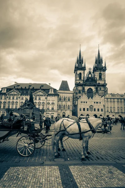 Beautiful Streets Architecture Autumn Prague — Stock Photo, Image