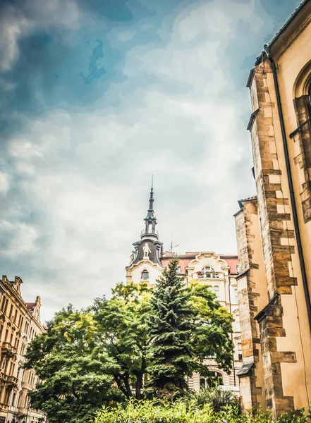 Arquitectura Antigua Magnífica Praga — Foto de Stock