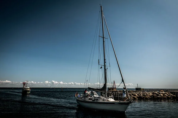 Copenhagen Denmark July 2019 Beautiful Danish Harbor Yachts — Stockfoto