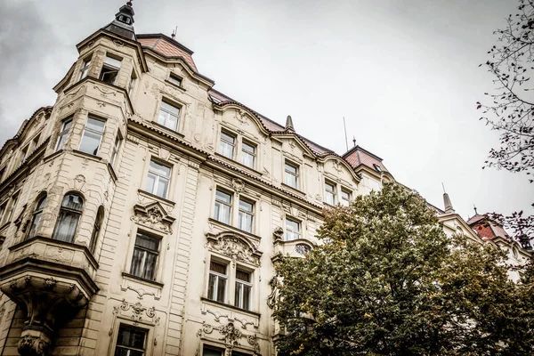 Praga Czechy Września Piękne Uliczki Architektura Jesiennej Pragi — Zdjęcie stockowe