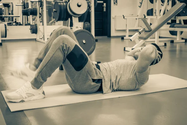 Man Goes Sports Gym — Stock Photo, Image