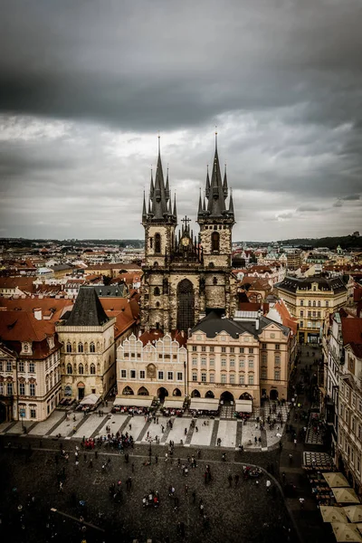 Прага Чехія Вересня Красиві Вулиці Архітектура Осені Прага — стокове фото
