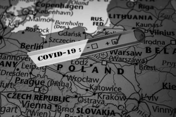 서유럽 코로나 바이러스 Covid Quarantine Background — 스톡 사진