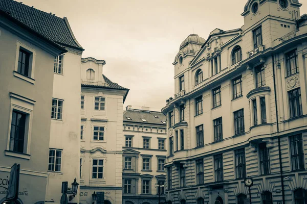 Prachtige Straten Architectuur Van Herfst Praag — Stockfoto