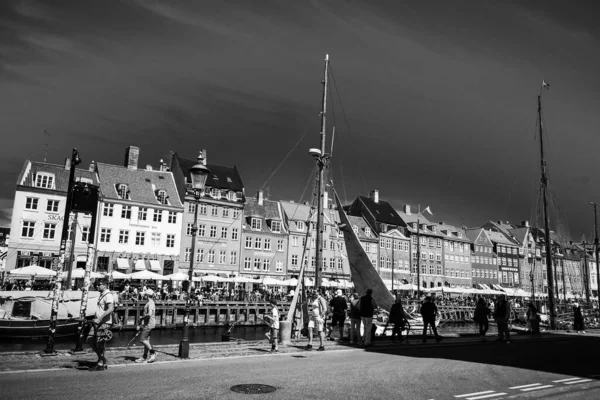 Straten Attracties Van Kopenhagen Een Reis Naar Kopenhagen — Stockfoto