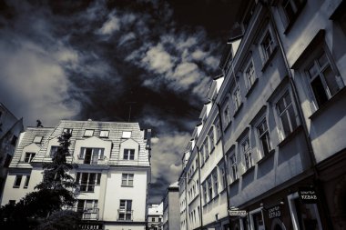 Wroclaw 'ın güzel, resimsi merkezi