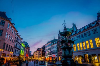Kopenhag Şehri, Danimarka, İskandinavya. Güzel bir yaz günü