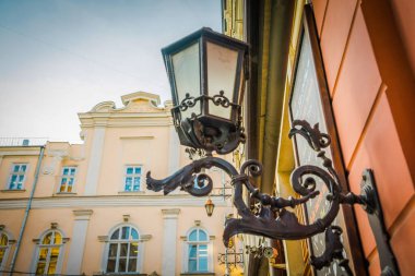 Muhteşem kış Lviv mimarisi ve sokakları