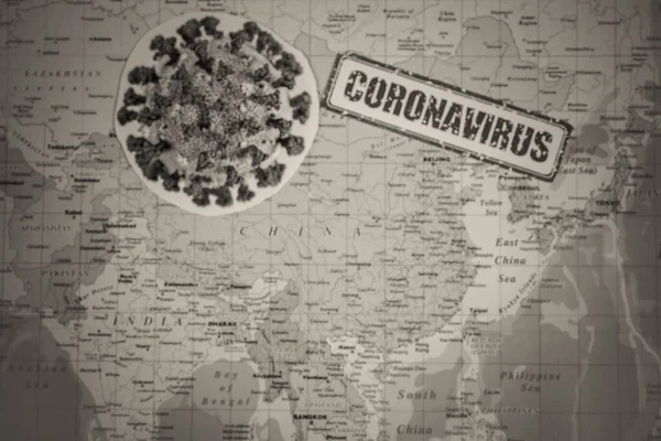 Coronavirus Una Minaccia Dalla Cina Epidemia Sanitaria — Foto Stock
