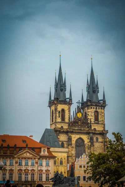 Krásné Ulice Architektura Podzimu Praha — Stock fotografie