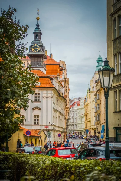 Vackra Gator Och Arkitektur Hösten Prag — Stockfoto