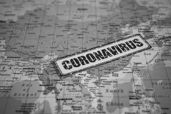 Coronavirus来自中国的威胁健康流行病 — 图库照片