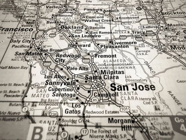 San Jose on USA map