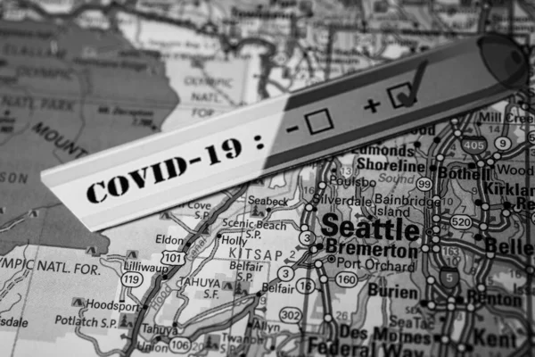 シートコロナウイルス Covid 19検疫背景 — ストック写真