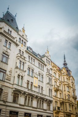 Güz Prag 'ın güzel sokakları ve mimarisi