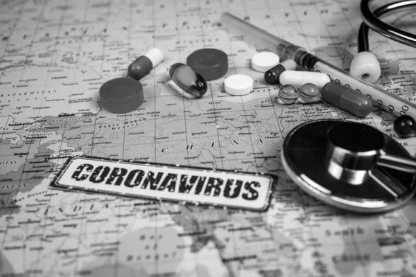 Coronavirus Minaccia Epidemia Dalla Cina — Foto Stock