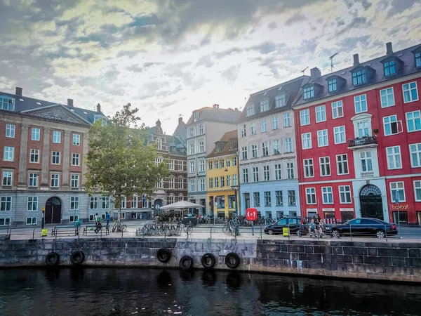 Kopenhagen Zomer Mooie Architectuur Reizen Achtergrond — Stockfoto