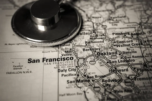 San Francisco Cuarentena Covid Coronavirus — Foto de Stock