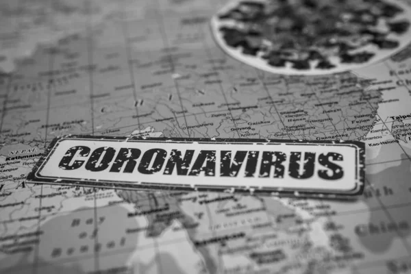 Coronavirus 来自中国的流行病的威胁 — 图库照片