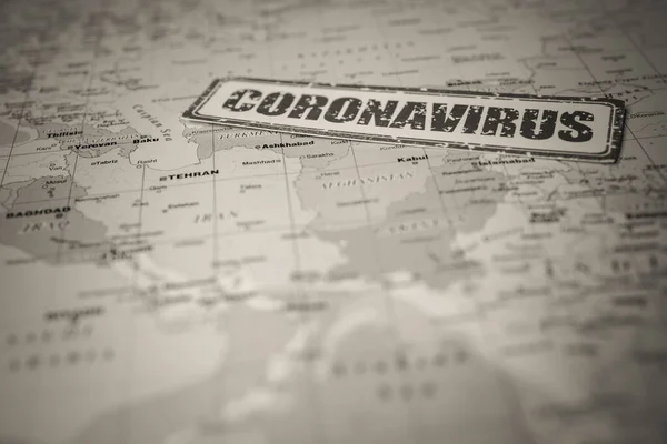 伊朗对Coronavirus Covid 19的危险 — 图库照片