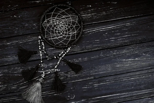 Dream Catcher Wooden Background — Stock Photo, Image