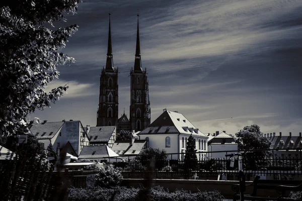 Hermosas Iglesias Wroclaw Atracciones Viajes Por Europa —  Fotos de Stock